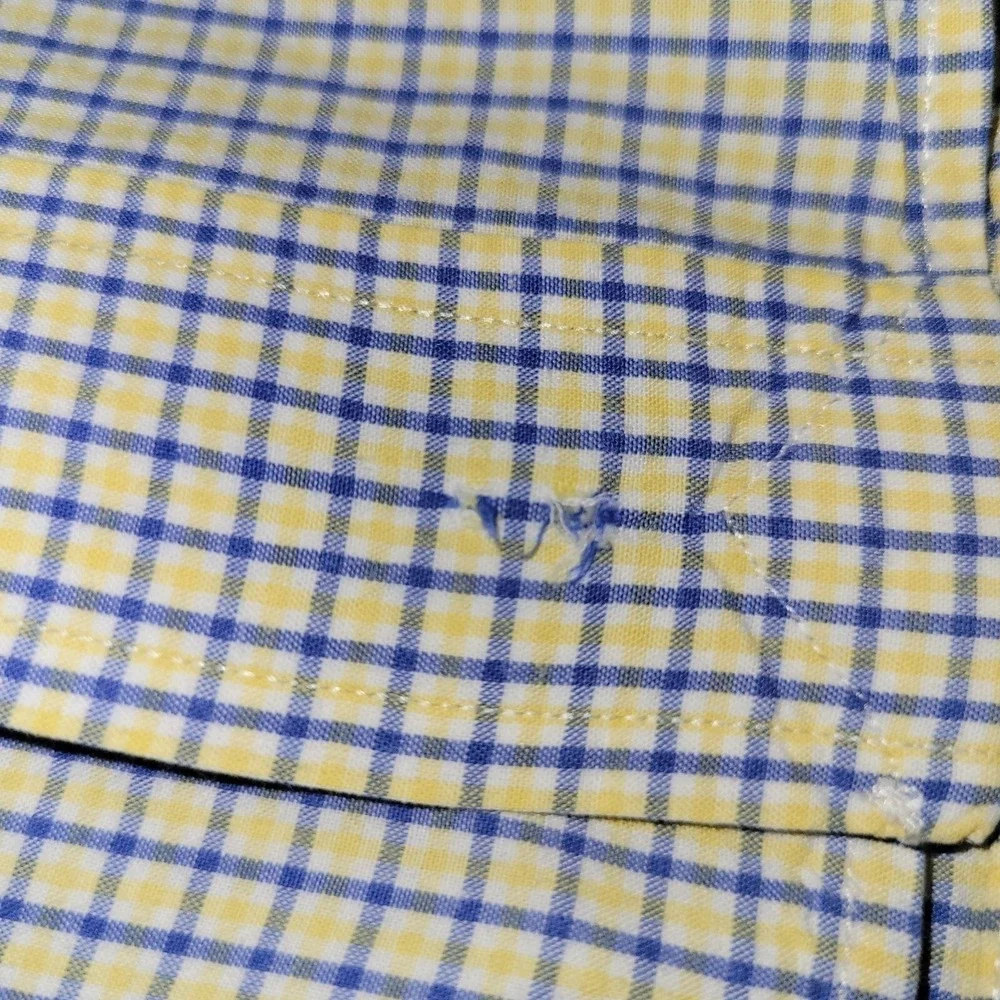 Polo Ralph Lauren Long Sleeve Button Down‎ Yarmouth Men Size 17.5 36/37 Check